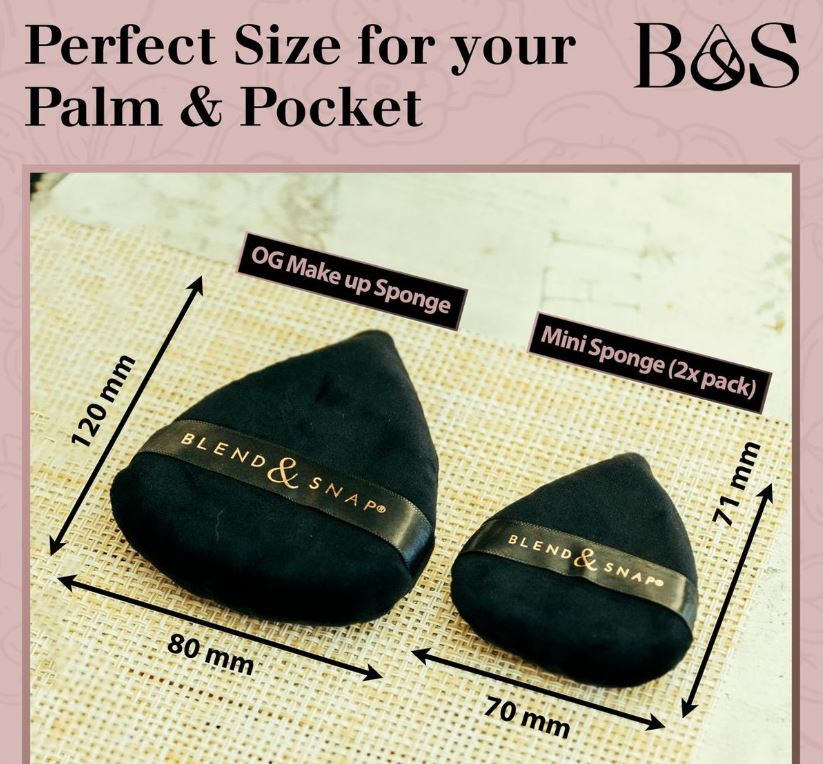 Blend & Snap Make-up Blending Sponge Mini - 2 pack - Image 2