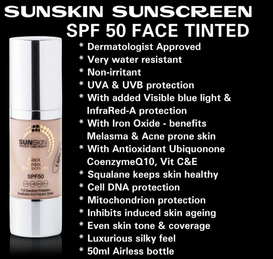 Sunskin 3-in-1 UV-DERM SPF 50 Protection, Moisturizer & Foundation 50ml - Image 3