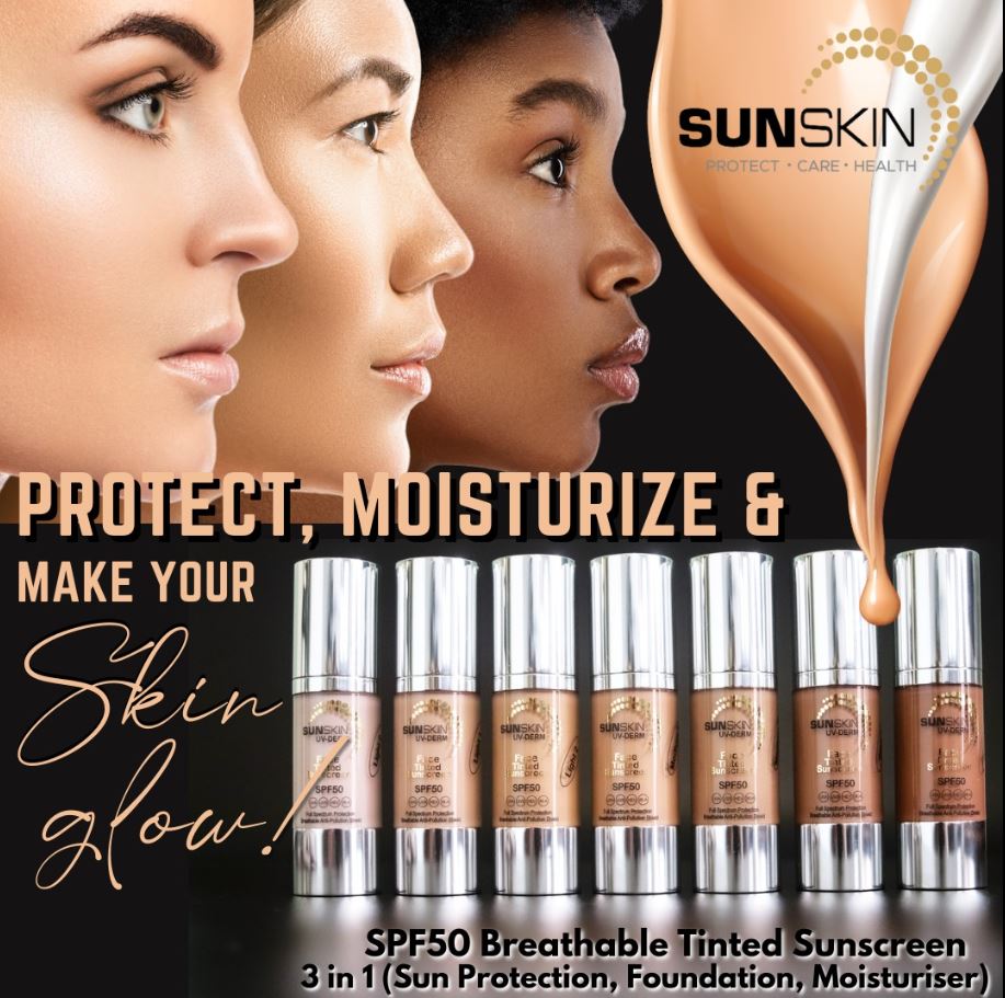 Sunskin 3-in-1 UV-DERM SPF 50 Protection, Moisturizer & Foundation 50ml - Image 8