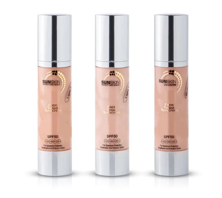 Sunskin 3-in-1 UV-DERM SPF 50 Protection, Moisturizer & Foundation 50ml